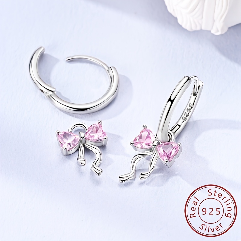 Women's Elegant 925 Sterling Silver Earrings, Gift